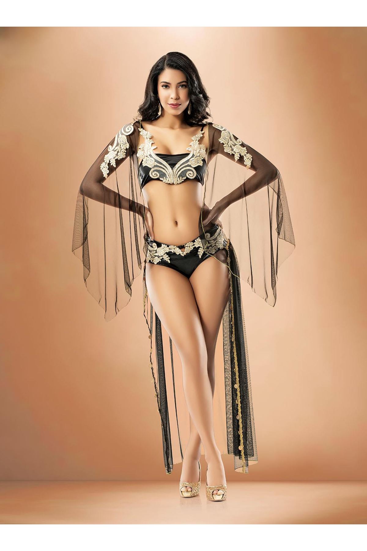 Vip Madame Kadın Güpürlü Fantezi Oryantel Kostüm