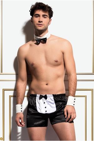 Vip Madame Erkek Fantezi Damat Boxer Papyonlu Set