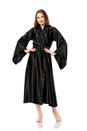 Asimod Kadın Uzun Bride Kimono Sabahlık