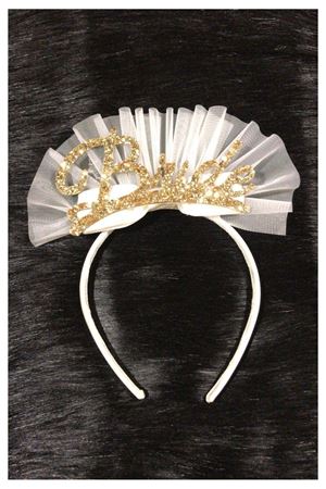 Asimod Bride Tütülü Simli Taç