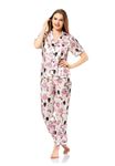 Vip Madame Kadın Desenli Kısa Kollu Pijama Takımı