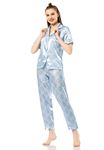 Vip Madame Kadın Desenli Kısa Kollu Pijama Takımı